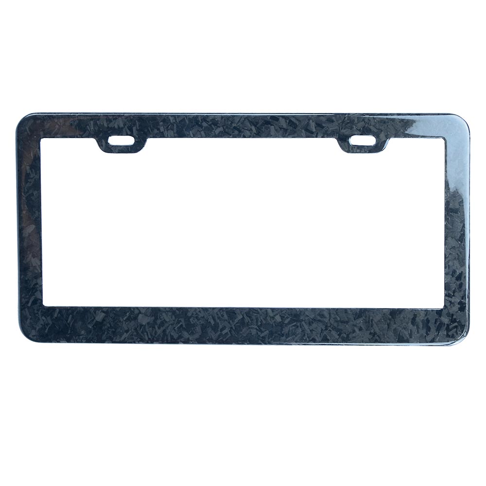 OEM customize car carbon fiber license plate frame 